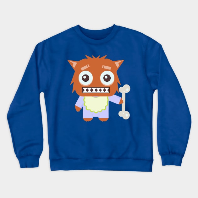 Wolfie Crewneck Sweatshirt by AnishaCreations